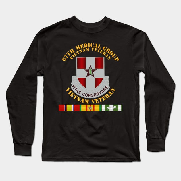 67th Medical Group - Vietnam Vet w SVC Ribbons Long Sleeve T-Shirt by twix123844